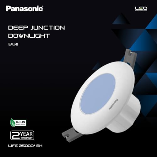 Image of Panasonic 3 Watt Deep Junction Downlighter, Round LED Junction Downlight (Blue, PDLM1603BR2-2)