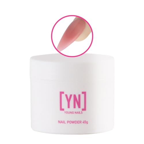 Young Nails Acrylic Cover Powder - Self-Leveling Acrylic Nail Powder, Clear Nude Pink White Acrylic...