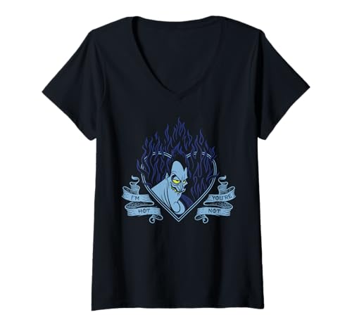 T-shirt col V Hades Disney Villains haut violet pour femme