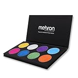 Mehron Makeup Paradise AQ Face & Body Paint 8 Color Palette (Metallic) - Face, Body, SFX Makeup Pale