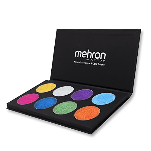 Mehron Makeup Paradise Aq Face & Body Paint 8 Color Palette (Metallic) - Face, Body, Sfx Makeup Palette, Special Effects, Face Painting Palette, Theater, Halloween, Parties And Cosplay #TOP3