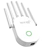 ﻿Répéteur WiFi 6 Puissant AX1600Mbps, Amplificateur de Signal WiFi Longue Portée 5G et 2.4G Double Bande WiFi Extender avec 6 Antennes de Haut Gain,Rj45 Port LAN,Extenseur de WiFi pour la Maison
