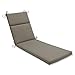 Pillow Perfect Outdoor/Indoor Monti Chino Chaise Lounge Cushion, 1 Count (Pack of 1), Beige