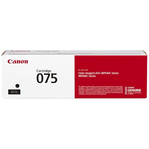 Toner Canon 075 noir d'origine en boîte pour imprimante de bureau