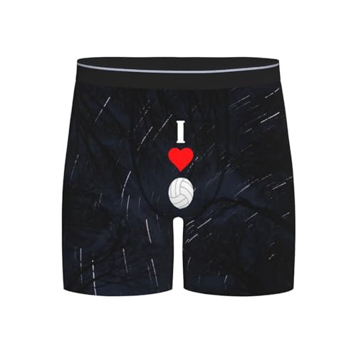 PAUPPY I Heart Love Volleyball Vertical Volleyball Player Gifts Moisture-Wicking