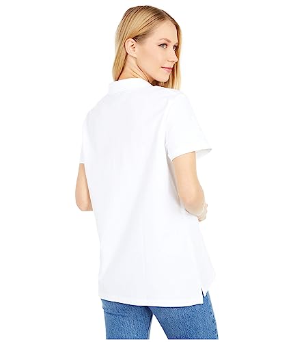 Image of Tommy Hilfiger Women's Solid Short Sleeve Pique Polo Shirt