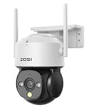 ZOSI C290 800万画素 WiFi6対応 屋外パンチルト 自動追尾 フルカラー