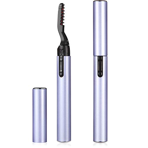 2 Packs Heated Eyelash Curler, Electric Lashes Curler Portable Electric Eyelash Curler Promote Eyelash Growth, Curled Eyelashes Painless Curved Beauty Make Up Tool