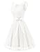 Dressystar Vestido Corto Elegante Mujer De Encaje Sin Mangas con Lazo para...