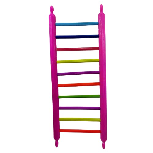 VSV Birds Ladder Fun Cage Toy for Parrot, Budgie, Rodent, Hamster, Cockatiel,Love Birds, Mouse with S6 Rugs, 30 cm (Ten Step). (B0C334Y8H7) Amazon Price History, Amazon Price Tracker