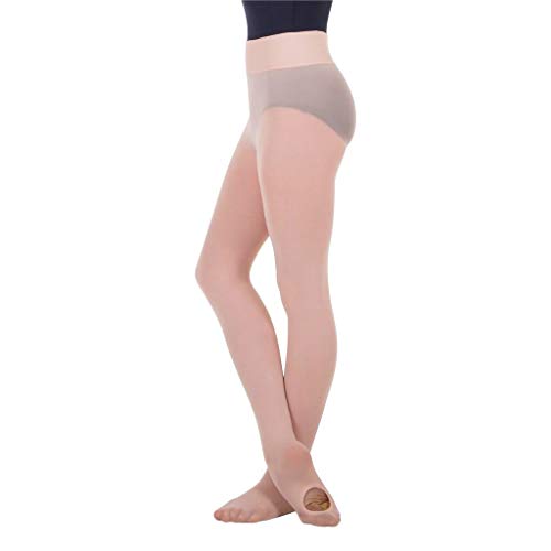 TotalSTRETCH Seamless Footed Tights BLACK / Youth - S-M