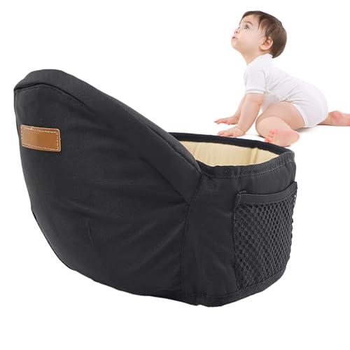 Portador de quadril para bebê, Porta-assento de quadril para bebê,Banco de cintura ergonômico | Transportador ergonômico com absorção de choque e antiderrapante com bolso de malha para Kumprohu