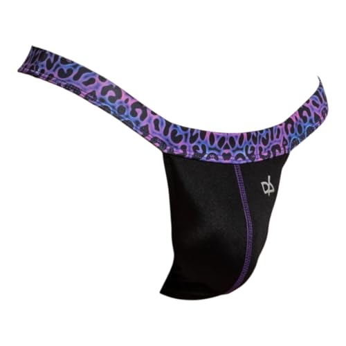 Daniel Alexander Men’s Thong Underwear w/Bulge Pouch, Sexy Designer Bikinis and Jock Straps for Men, Skimpy Sheer Back