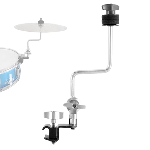 RANMING Cymbal Clamps Arm Drum Hoop Mount Cymbal Clamp for Snare Drums and Toms Drum Set Clamp with Z Splash Drum Hoop,Extension Mount for 8-12in Cymbals Cymbal Mounted Holder Percussion Accessories