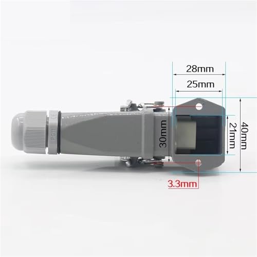 Heavy Duty Connector 5 (4 + 1) 10A 250V HA-005-3 miniatura 3