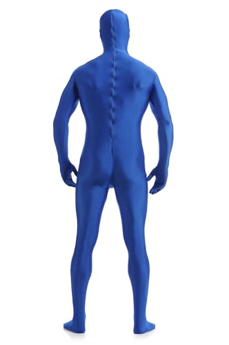 Image of ATHX Men's and Women's Spandex Open Face Bodysuit Costume Adult Stretchy Halloween Cosplay Body Suit Zentai Suit Outfits