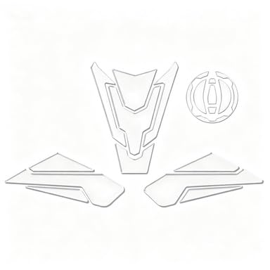 Protector de tanque Kawasaki Z900 2017-2025 pegatina transparente antiarañazos Color9-W