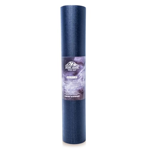 Mount Adams Pro Fit XL Yoga Mat with Strap, Navy