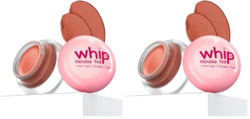 Image of Glam21 Whip Mousse Tint 3-in-1 Lip, Cheeks & Eyes | Infused with Vitamin E, Jojoba Oil & Shea Butter | Waterproof & Long Stay | Travel-Friendly & Highly Pigmented | 4gm (Nude Fig-04) (Pack of 2)