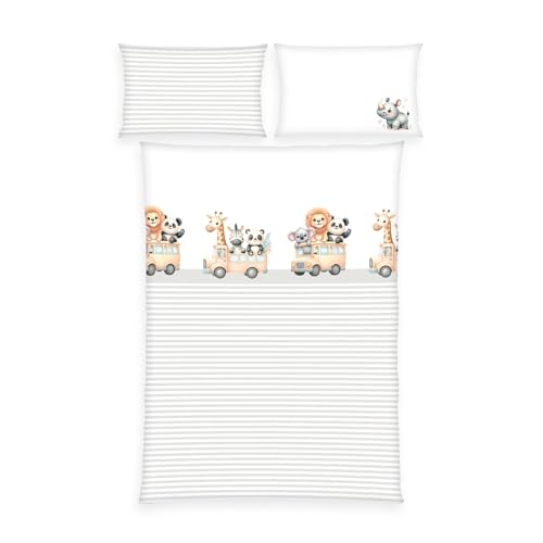 Herding babybest Kleinkinder-Bettwäsche-Set, Adventure Buddies,...