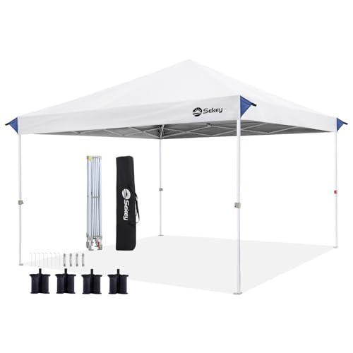 Sekey 10x10 Pop Up Canopy with One Push Setup-Easy Up Canopy with 99% UV Blocking - Instant Outdoor...