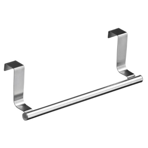 Appendiabiti da cucina porta dell' armadio porta asciugamani Storage, metallo, Silver, 23cm