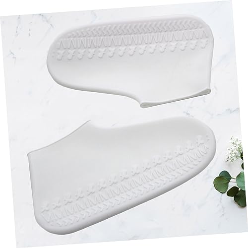 Sosoport par de protectores de silicona para hombres y mujeres, galoshes reforzados lavables para uso exterior miniatura 4