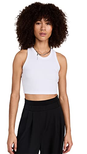 Leset Women's Kelly Racerback Tank, White, XS