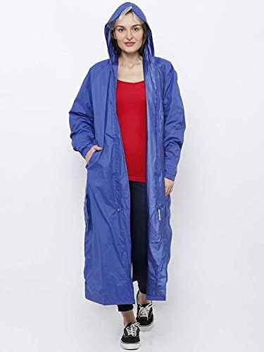 Image of Rainfighter Women /Ladies High Neck Raincoat | Waterproof Long Raincoat with Belt