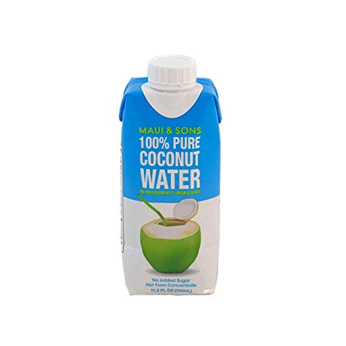 Maui and Sond 100 Pure Coconut Water, 330ml, pack of 4 or 16 (4PK)