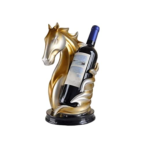Soporte para Botellas de Vino Cabeza de Caballo Resina miniatura 1
