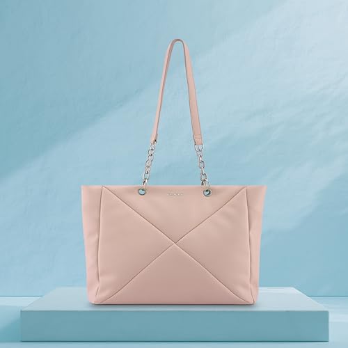 Image of Fastrack Laptop Tote for Girls | Faux-Leather Women's Handbags | Laptop Compatible upto 15 inch| Ladies Purse Handbag | Laptop Tote for Casual Carry