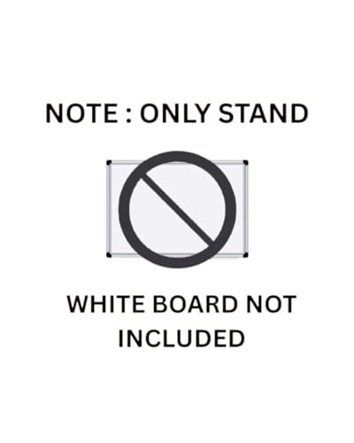 Image of 5 Feet Heavy Duty Folding Easel Stand for White Board, Black Board, Notice Board & Sun Board | Adjustable Display Stand for Presentation, Office, Advertisement | Holds up to 3 x 4 Feet Boards | Grey | Supports whiteboards, blackboards and notice boards up to 3 x 4 ft for presentations and display.