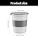 Zkhxhtg Small Wastebasket for Every Room Ideal for Bathrooms Kitchens Offices Bedrooms Dorms 2.38Gal Round Trash Can for All Spaces Garbage Collection