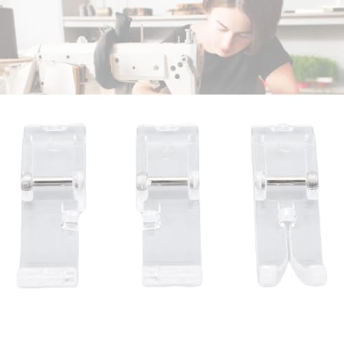 Set de 3 Pies Prensatelas Transparentes para Máquina de Coser miniatura 7
