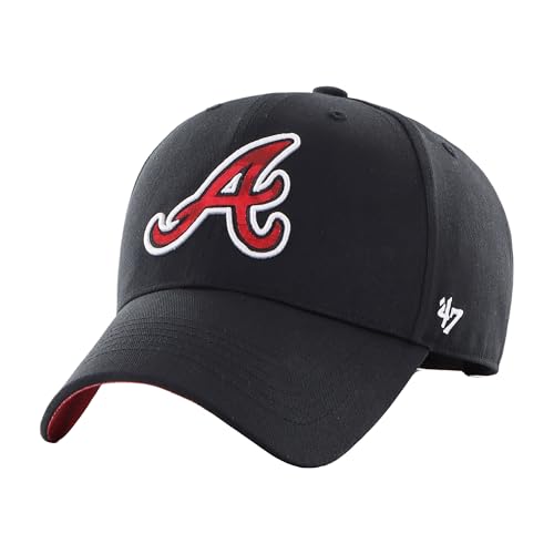 Casquette Fiji MVP Atlanta Braves noire broderie relief 3D casquette ajustable '47