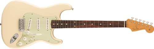Fender Vintera II ’60s Stratocaster RW Olympic White – Guitare Électrique - Les Beatles, Paul McCartney, John Lennon, RIngo Starr, George Harrison Fender Vintera II '60s Stratocaster RW Olympic White - Guitare Électrique