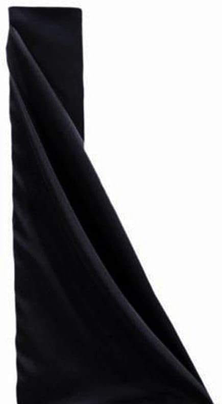 Tableclothsfactory 54" x 10 Yards Black Polyester Wedding Banquet Restaurant Wholesale Fabric Bolt for Party Event Decor Arts and Crafts