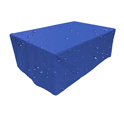 SUEBAIHUO Abdeckung für Gartenmöbel,Alle Größen,Abdeckhaube für Gartenmöbel und für rechteckige Sitzgarnituren,Regenschutz und Staubfest, Anti-UV, Schwerlast 300D -Oxford Gewebe,100x100x100cm-Blau Cover