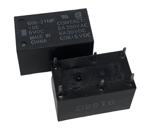 Relé G6B-2114P-US 5VDC con diseño de 6 pines de alta estabilidad