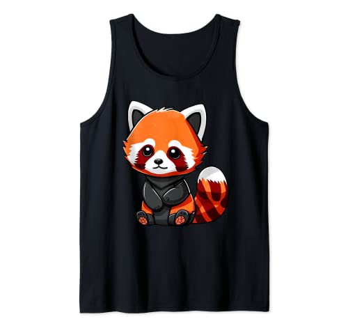 Panda rojo lindo para hombres y mujeres amantes de los pandas rojos Camiseta sin Mangas