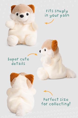 Little Living Nature Snugglies Shiba Inu Plüschtier – Stofftier Geschenk für Kinder, Kuscheliges Hundespielzeug