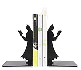 SY-Home Batman Reader Bookend Bookshelf, Creative Metal Heavy Desktop Office Bookend Bookend Decoration Decoration 121213.5CM,Black
