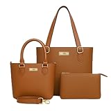 Kit Conjunto De Bags Feminina Todas Ocasiões Willibags (Caramelo)
