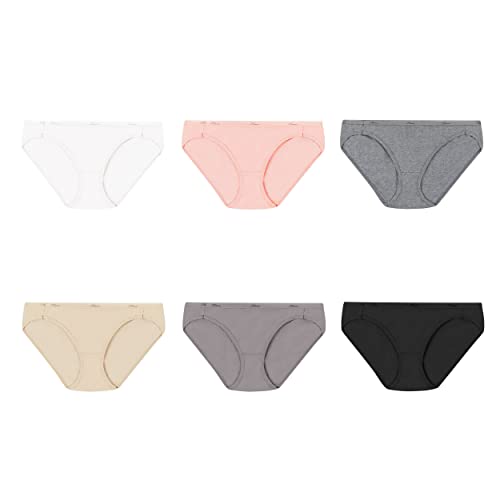 Image of Hanes Women's Bikini Panties Pack, Soft Cotton Underwear (Retired Options, Colors May Vary)