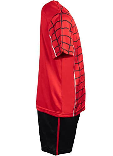 Marvel Spider-Man Toddler Boys Athletic Pullover T-Shirt Mesh Shorts Outfit Set 3T #TOP6