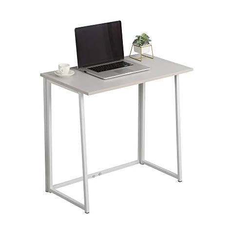 Cherry Tree Furniture Compact Foldable Computer Desk Laptop Desktop Table (Light Grey) Cover