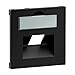 Produktbild LEGRAND, SEANO Abdeckung 1x RJ45 für Datendosen von Metz, Telegärtner und Rutenbeck, inkl. Beschriftungsfeld, Farbe: Schwarz lackiert, 765358