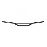  Guidon Ø22 Avec Barre Tommaselli Acier Noir Hauteur Moyenne