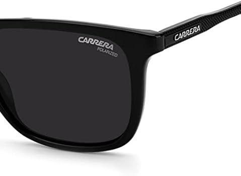 Carrera Men's 261/S Rectangular Sunglasses - Black 53mm Polyamide Frame